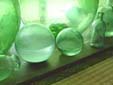 水入りのガラス玉